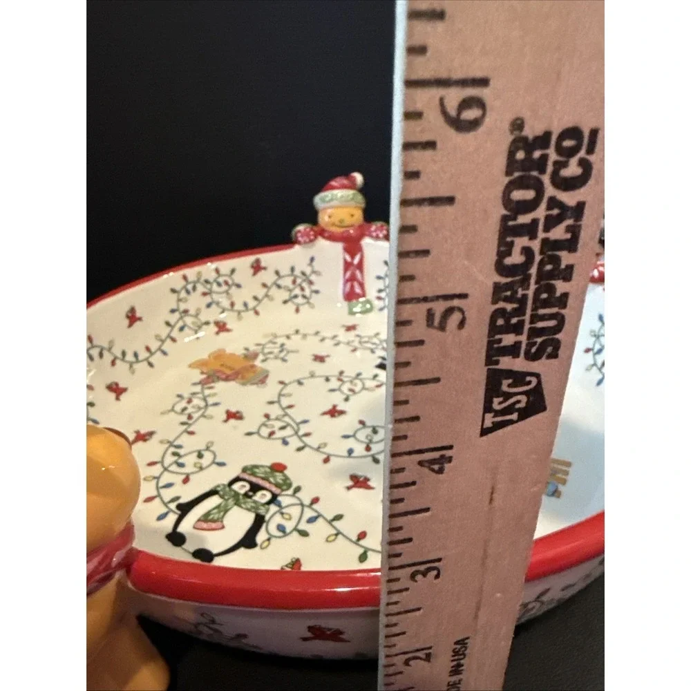 Temptations Special Edition 2 Quart‎ Holiday Bowl Winter Whimsy 3D Reindeer